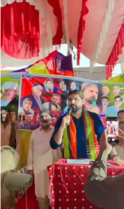 گمبٹ پی پی امیدوار بیرسٹر اسفندیار کرل کی انتخابی مہم میں تیزی
